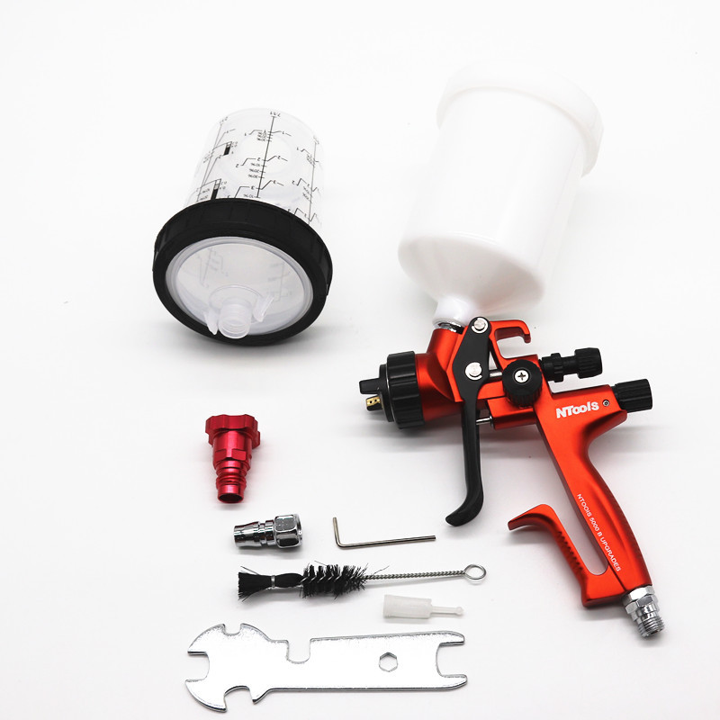 SPRAY GUN 5000B High Quality Professional HVLP Spray Gun With 400CC paint mixing cup Paint Spray Gun