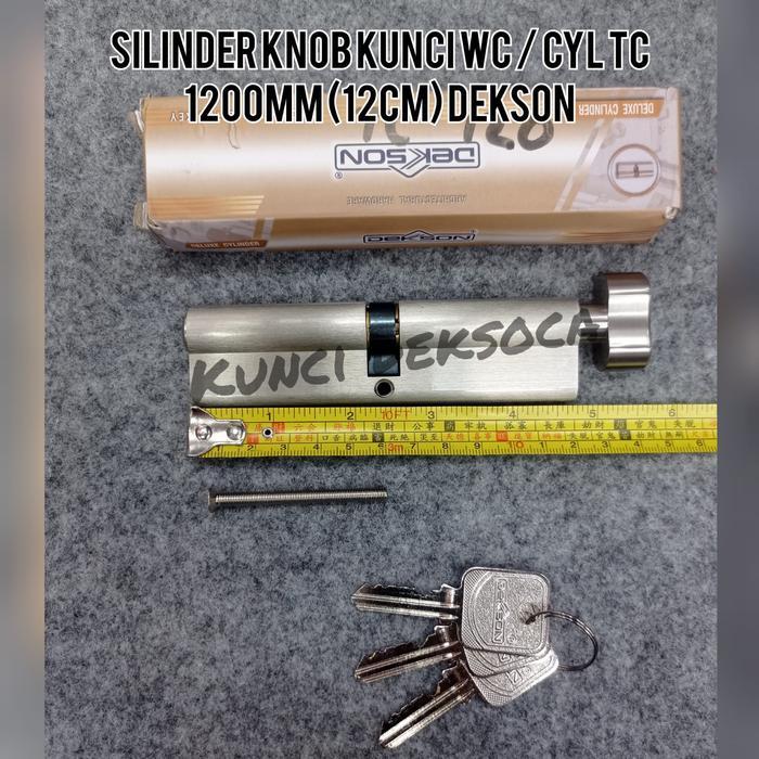 Silinder WC Dekson Cylinder Knob Kunci CYL TC 1200mm / Silinder Knob Putar 12cm Kualitas Premium