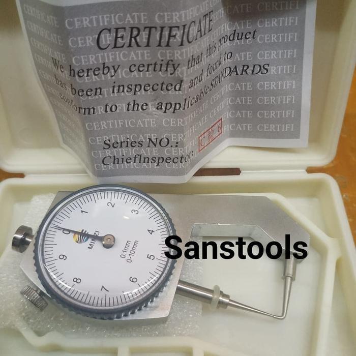 Jarum Dial Thickness Gauge Alat Ukur Ketebalan Besi Logam Plat Pipa