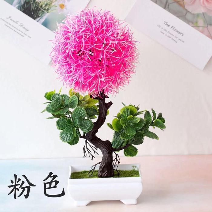 Ada Stok Bunga Plastik Hias Pajangan Tanaman pot Dekorasi pohon Bonsai Matahari
