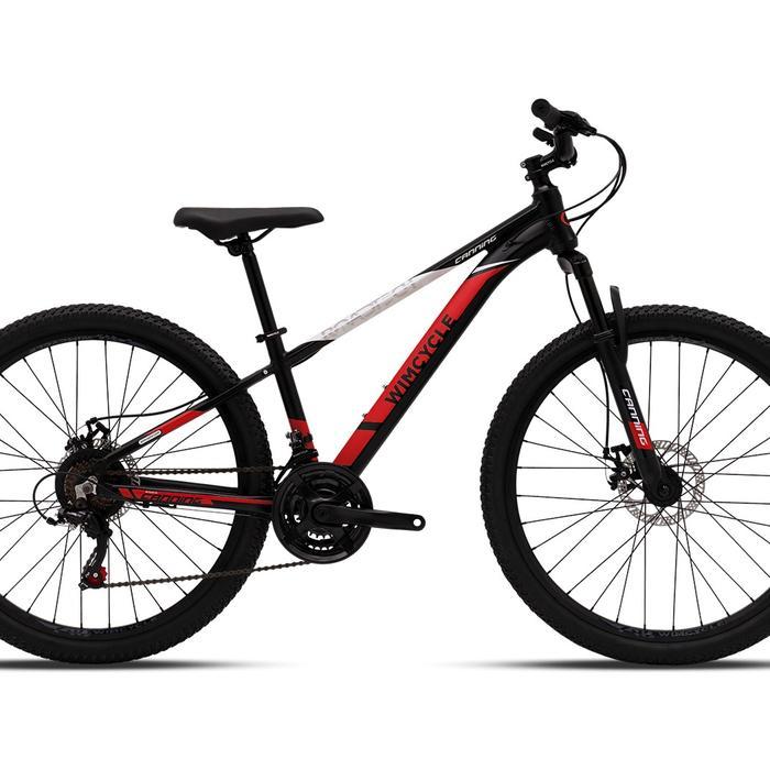Sepeda Gunung Wimcycle MTB Roadtech 26" | 2x7 Speed Shimano – MTB Alloy Remaja & Dewasa - Red