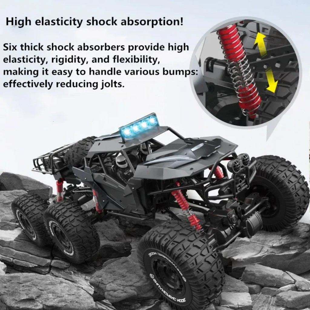 1:6 Oversized Size 6WD RC Car 70CM 6 Wheel Remote Control Truck Offroad 6x6 Vehicles Electric Toys