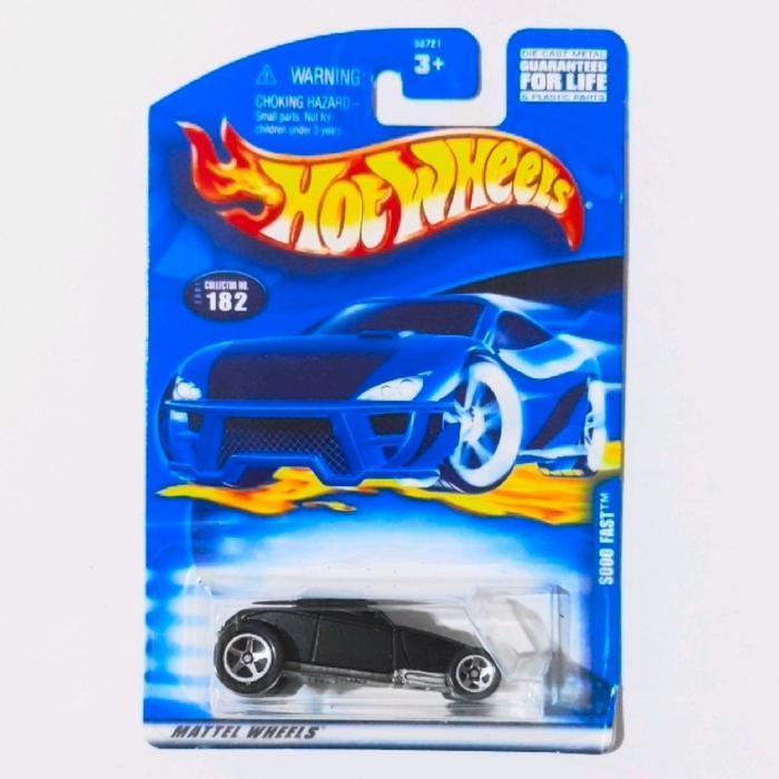 Hotwheels Hot Wheels Sooo Fast Soo Fast hitam 2001 open roof base besi