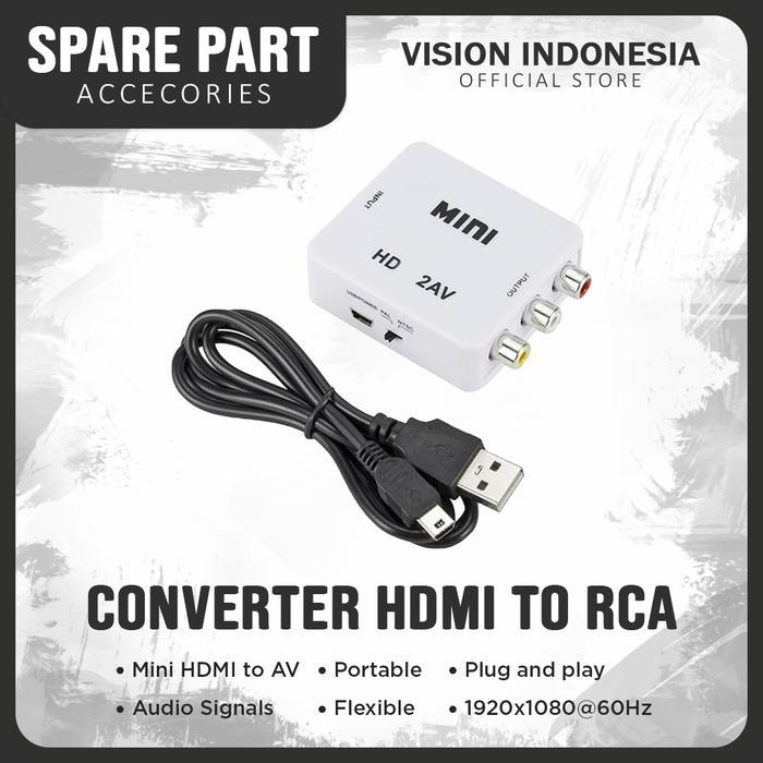 CONVERTER HDMI TO RCA /HDMI TO AV VIDEO RCA Support CCTV
