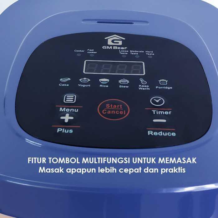 GM Bear All-In-One Cooker 2 L 1341 - Belva Rice Cooker Penanak Nasi