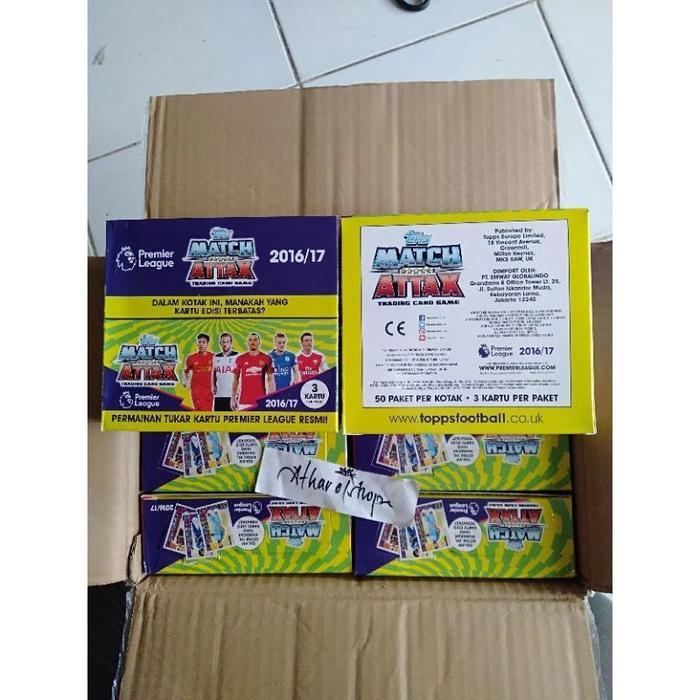 Premium Trading Card Game 1 Box Match Attax 2016 / 2017 Original Topps Original