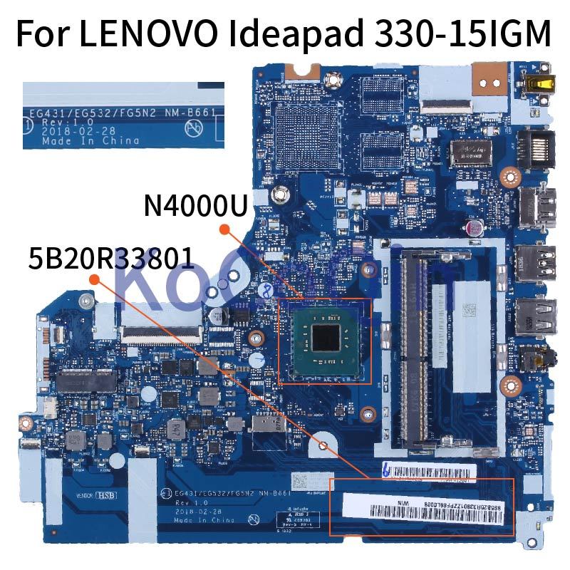 . For Lenovo Ideapad 330-15Igm N4000/N4100 15' Inch Notebook Mainboard -