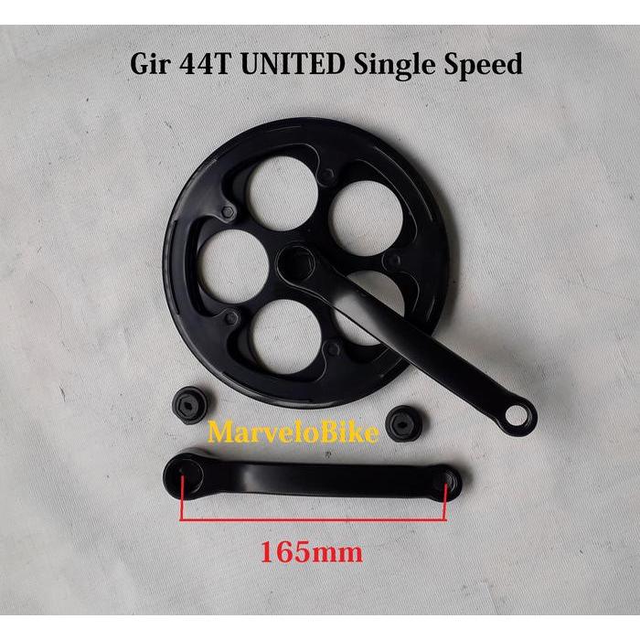 Crank Gir Sepeda Lipat Bmx Fixie Mini 44T United Single Speed