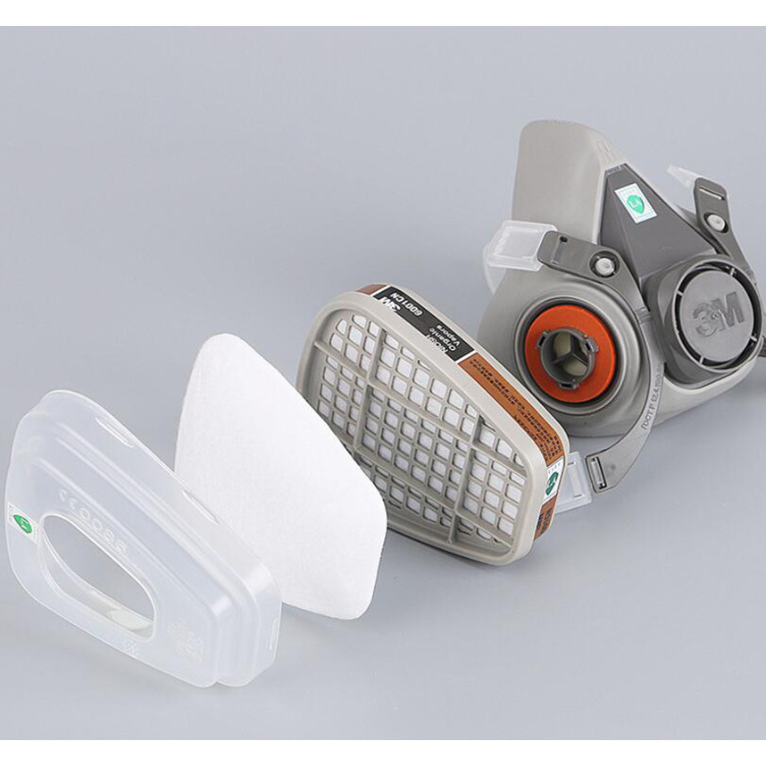 . 1Pcs 3M 6200 Mask Or 9In1 6200 Half Facepiece Gas Mask Respirator -