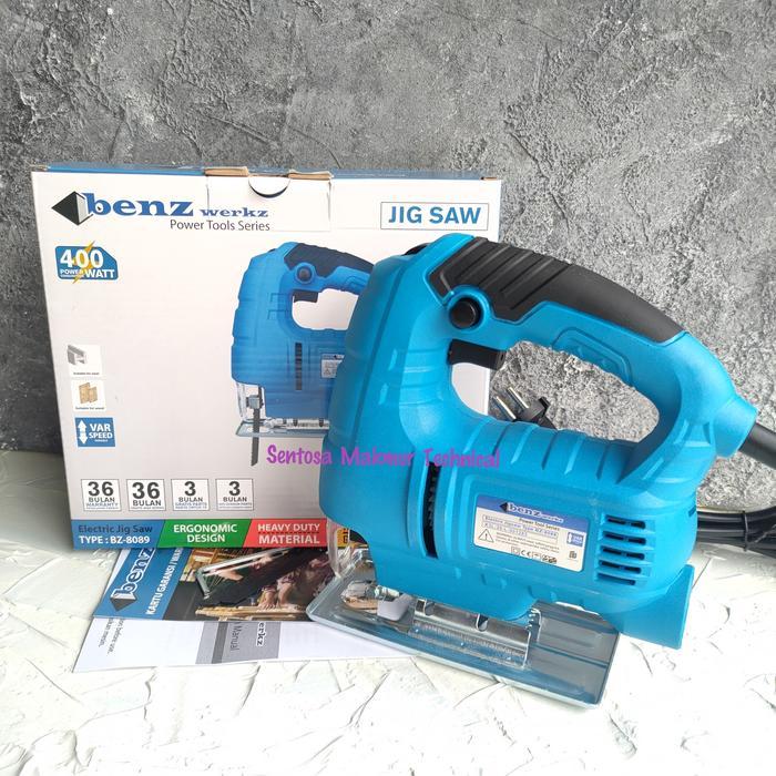storejayabaru BENZ BZ-8089 Jigsaw Jig Saw Gergaji Potong Kayu Triplek BZ8089