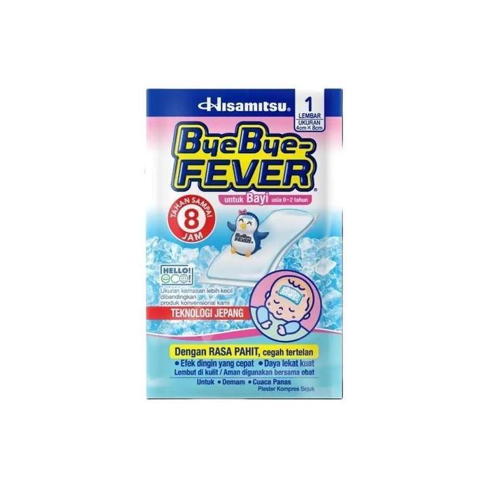 HISAMITSU Bye Bye ByeBye Fever Plester Kompres Demam Untuk Bayi Pcs