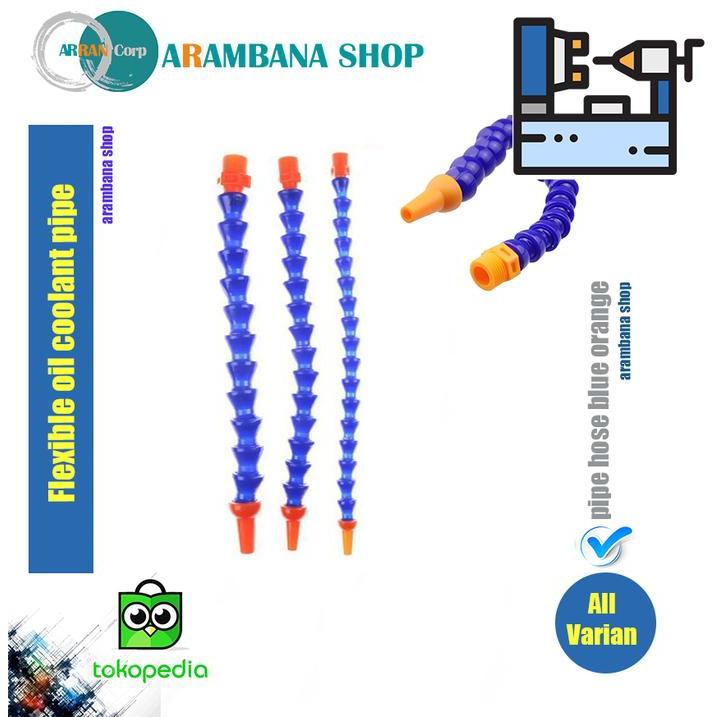 FLEXIBLE OIL COOLANT PIPE HOSE BLUE ORANGE