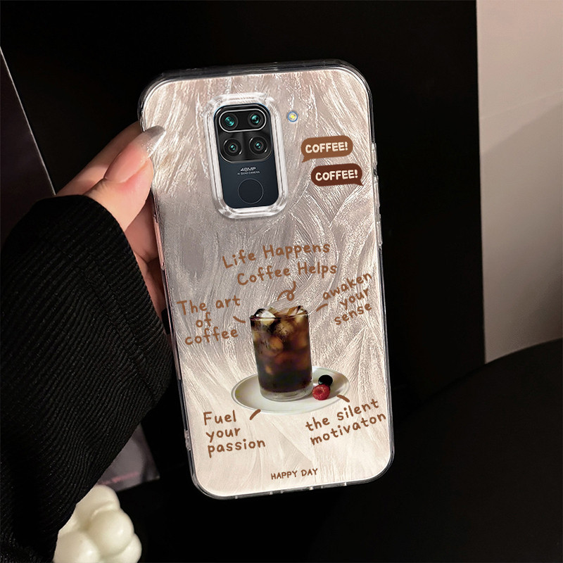 Casing Hp Xiaomi Redmi Note 9 Case Casing HP Softcase ponsel silikon tahan jatuh transparan camlet K