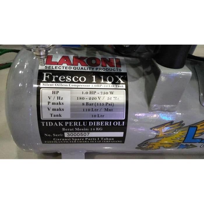 Kompresor angin Silent FRESCO 110 LAKONI / 1HP / 1PK / fresco110 1 hp