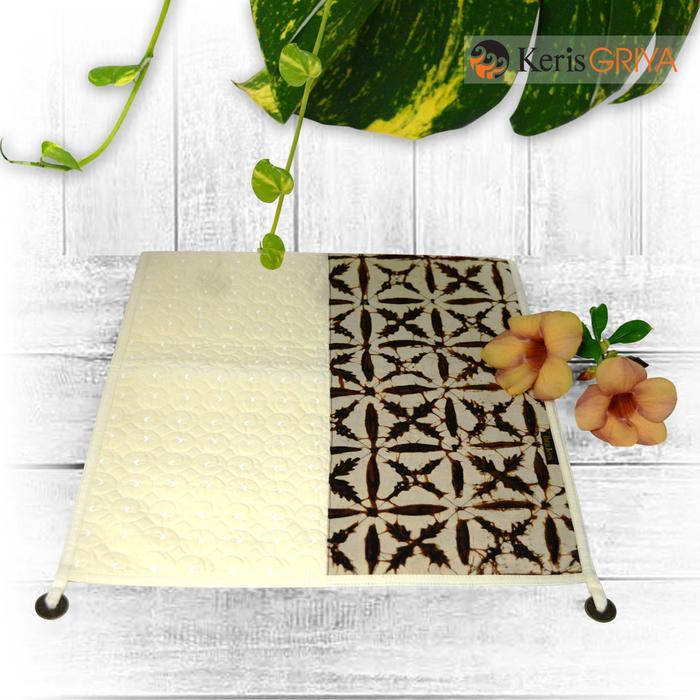 Batik Keris Loper Persegi Coin Blaco kombinasi Batik Cap