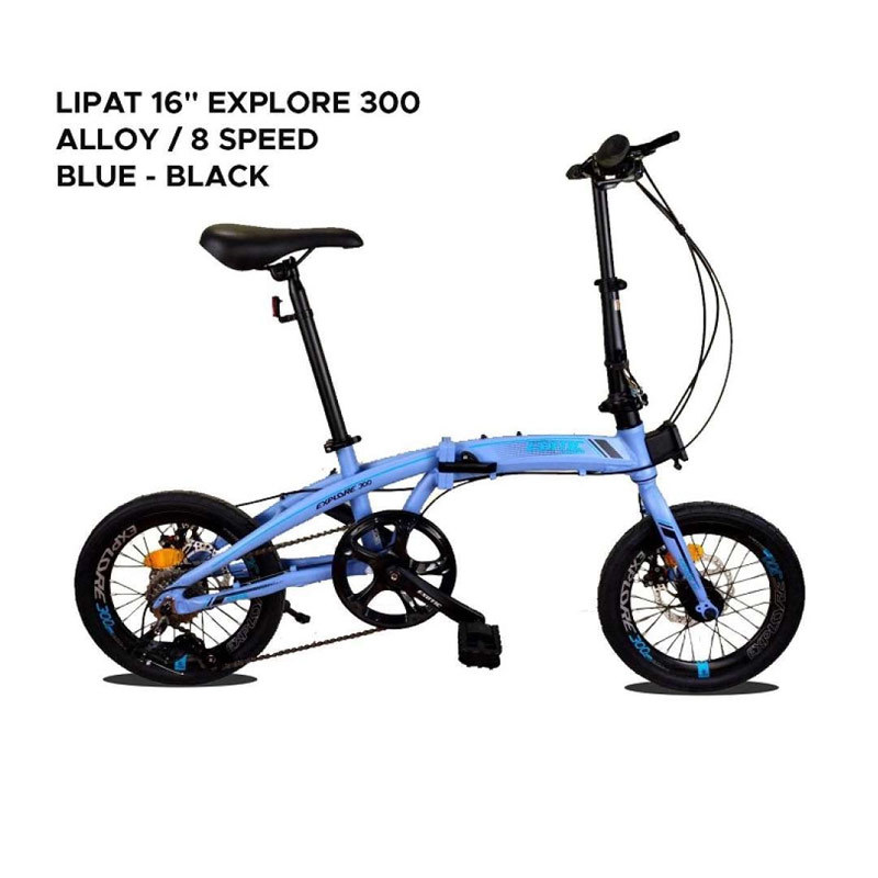 Exotic Explorer 300 Sepeda Lipat [16 Inch / 8 Speed]