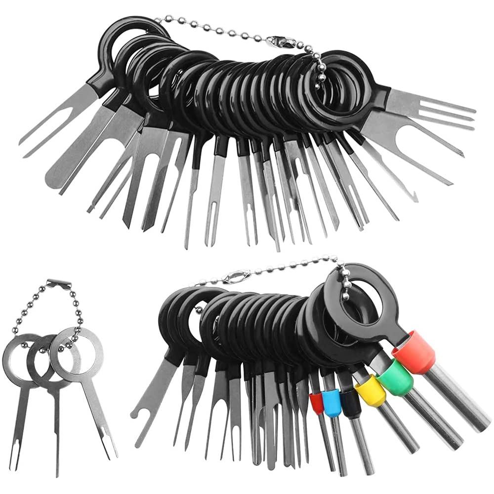 IMPORT 41PCS Terminal Removal Tool Kit Depinning Tool Set Terminal Ejector Kit for Release Car Wires