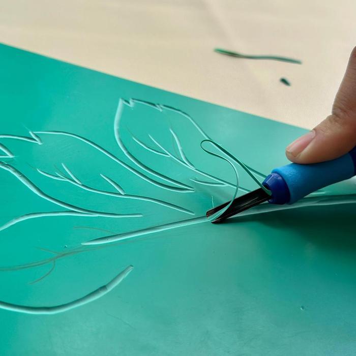 V-Tec Karet Lino Cutter A3 / A4 / A5 Karet Cukil Linoleum KLC 213