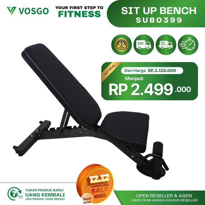 VOGOFITNESS Adjustable SIT UP BENCH Kursi Fitness & Gym Bench Press