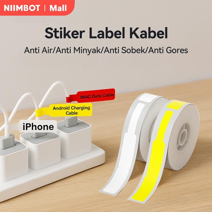 TGR NIIMBOT D11 / D110 / D101 Stiker Pencetakan Label Kabel Stiker Jaringan Kabel Serat Optik Kuncir