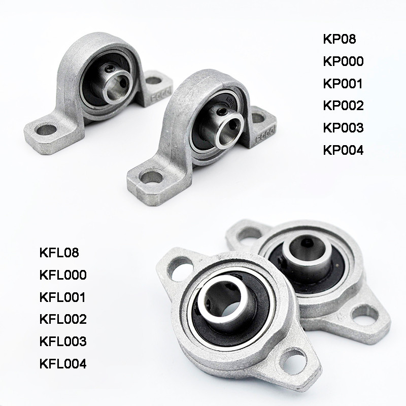 IMPORT 2pcs Pillow Block Bearing KP08 KP000 KP001 KP002 KP003 KFL 08 000 001 002 003 004 8mm 10mm