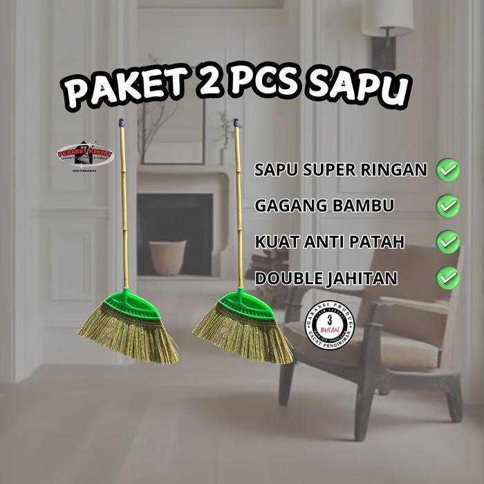 SAPU LANTAI RAYUNG SUPER RINGAN GAGANG BAMBU CENDANI