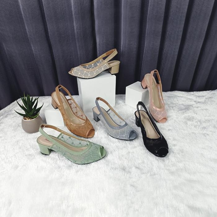 Donatello - Sendal Block Heels Wanita Glamour - 7118