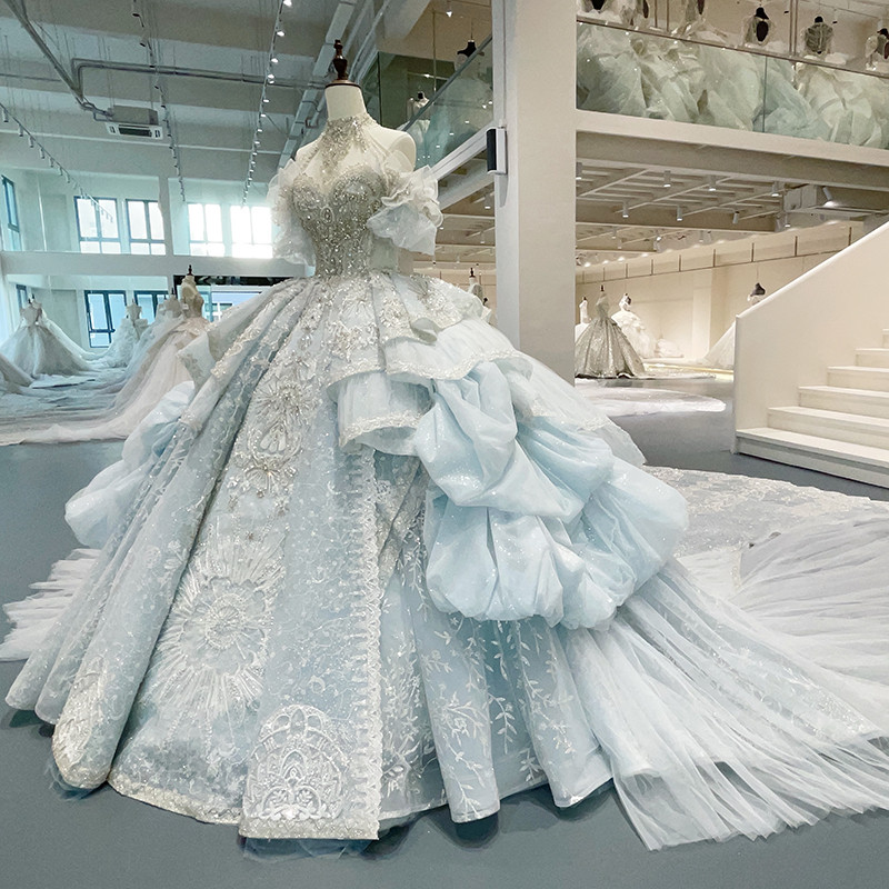 . Novelty Factory Whole Wedding Dress 2024 Elegant Wedding Organza -