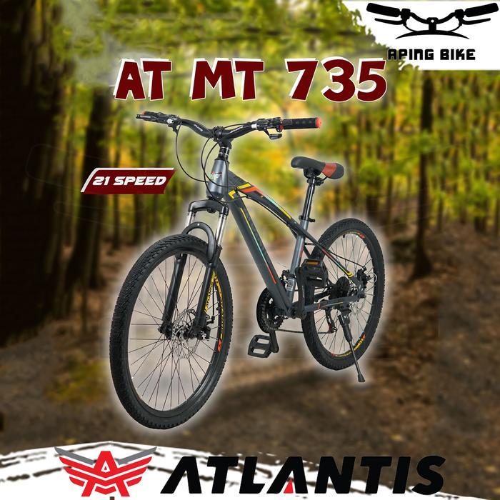 Sepeda Atlantis AT-735 24" 26" Sepeda MTB Atlantis Sepeda Gunung