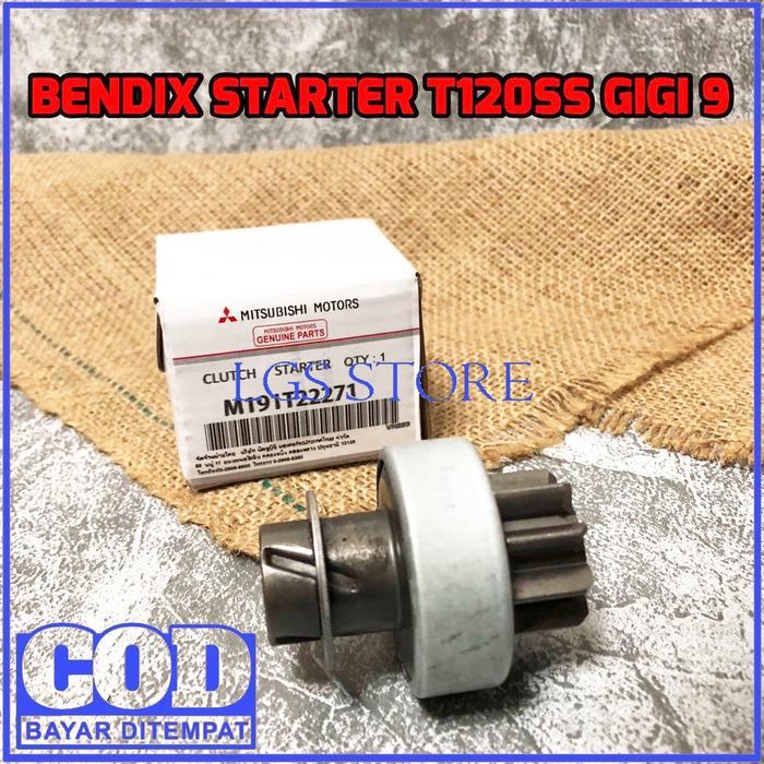 Bendix Starter T120Ss 9T - Bendik Starter Mitsubishi T120Ss M191T22271