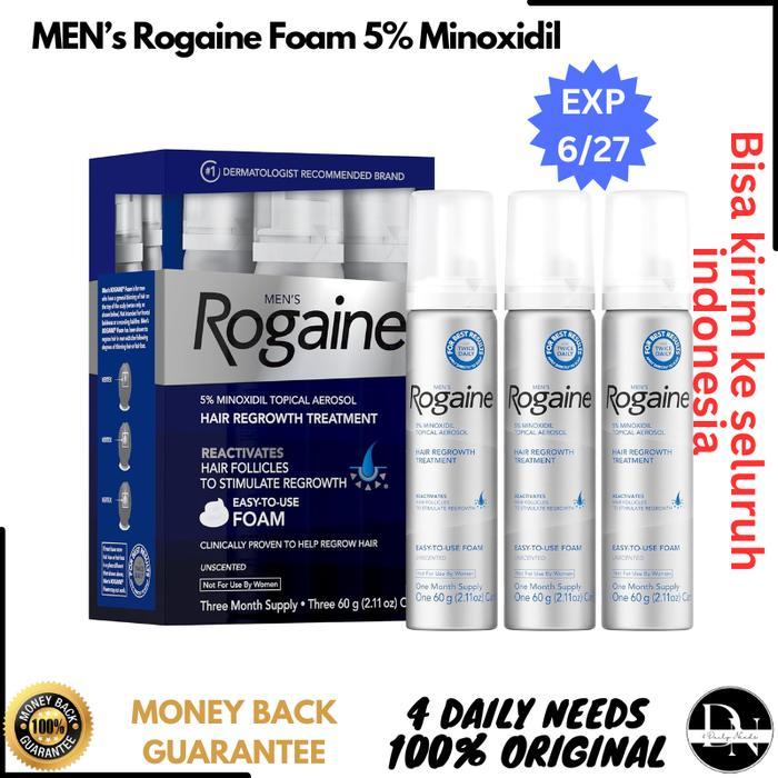 Rogaine Foam Minoxidil 5% For Men Original USA
