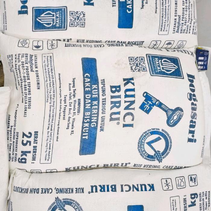 Kunci Biru Tepung Terigu 25 Kg / 1 Sak