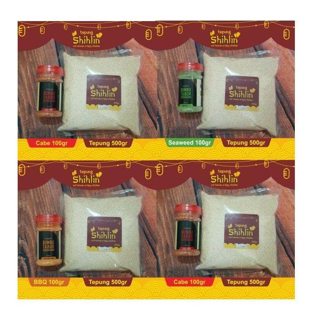 Paket Tepung Shihlin Dan Bumbu / Tepung Ayam Goreng Shihlin Dan Bumbu