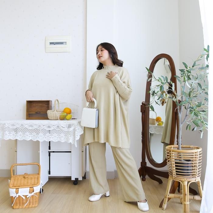 Premium Midun.Project - Sonia Blouse Batwing Atasan Rajut Wanita Jumbo Premium Knitwear Original