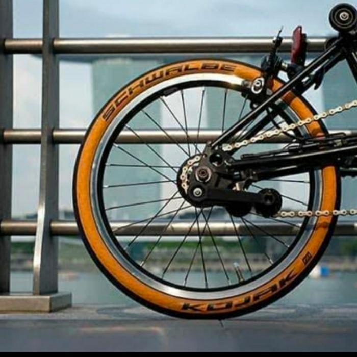 Tire Schwalbe Kojak 32-349 16 X 1 1/4 Performance Schwalbe Kojak Skinwall Tanwall Tan Wall Kevlar