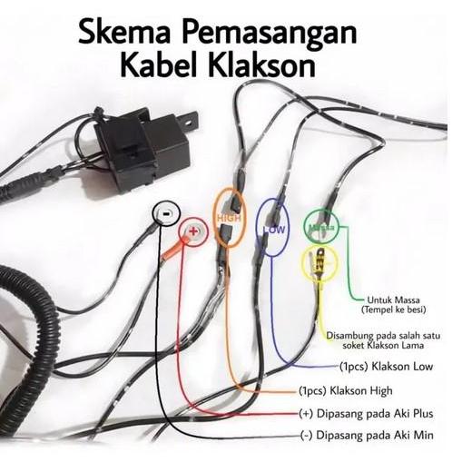 "New" KABEL SET RELAY KLAKSON MX / KABEL RELAY SET KLAKSON MX