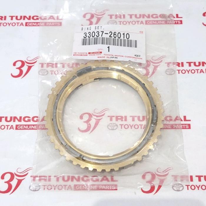SINGKROMIS GIGI 1 HIACE PREMIO RING SYNCHRONIZER TRANSMISI KUNINGAN ORI 33037 OK.