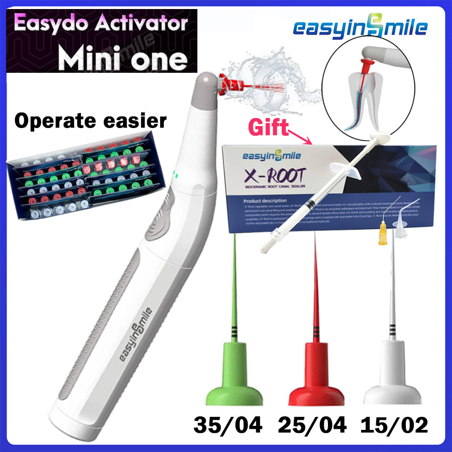 Easyinsmile Endo Activator Dental Sonic Irrigator 60Tip Endodontica Root Canal sealing cement