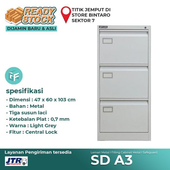 NEW PRODUK FILING CABINET METAL / LEMARI CABINET METAL KANTOR SAFEGUARD SD A3 LUXELOOM845