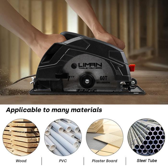 sintayanistore12 JLD CIRCULAR SAW 7INCH/KAYU CIRCULAR SAW LISTRIK/Mesin Gergaji/Circular Saw jld