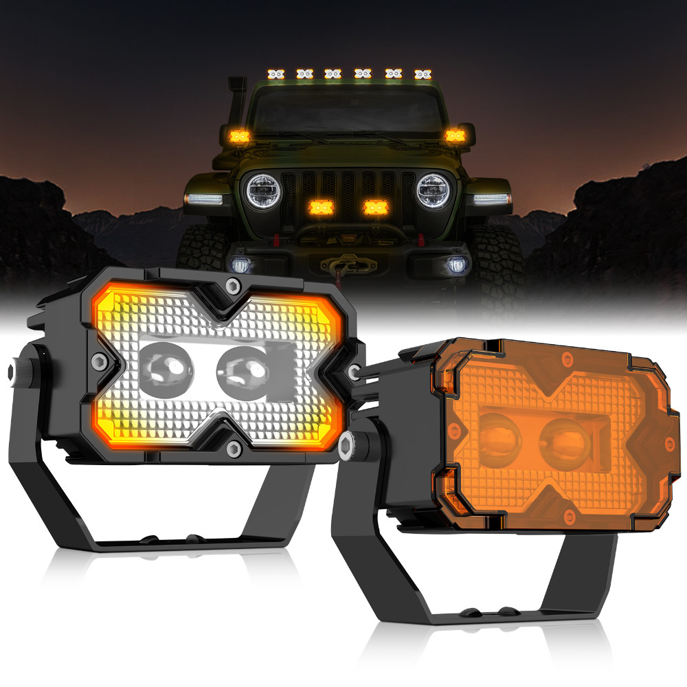 Car LED Spotlight External Headlights Super Bright Searchlight Motorcycle Auxiliary Lights Fog Lamp