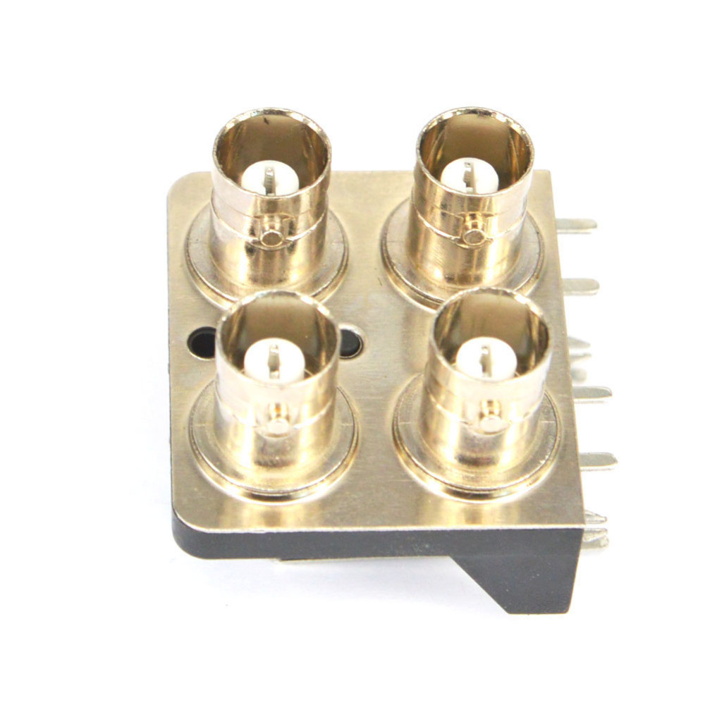 . 10 Pieces Bnc Female Jack For Pcb Board Bend Welding Rf Coax Connector -