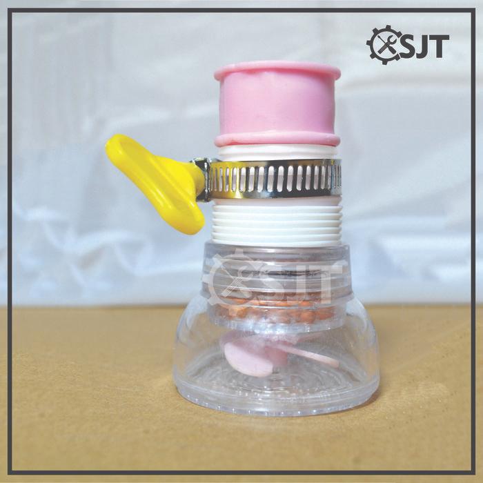 "New" SJT - Mini Shower Head Biru Hijau Pink/ Sambungan Kran Air Cuci Piring Fleksibel Penyaring