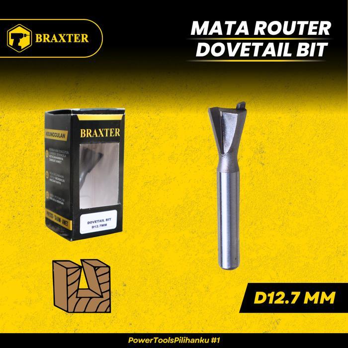 Jual Rugi Braxter Dovetail Bit Mata Router / Profil / Trimmer Kayu Tct
