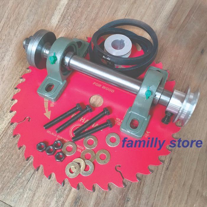 storejayabaru komponen gergaji serkel 12 inchi komplit as 1inch 30cm gergaji meja