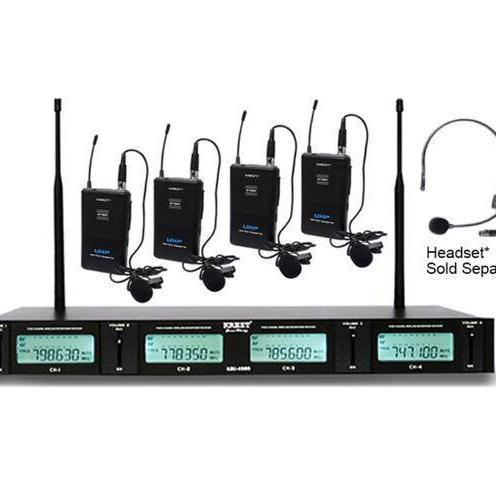 Mic Wireless Krezt Kru 4800 ( 4Bh Mic Clip On )