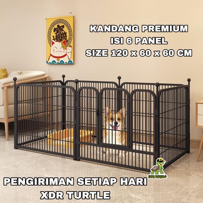 BEST! KANDANG ANJING KUCING PREMIUM BESAR PAGAR ANJING DOG FENCE KUAT KOKOH