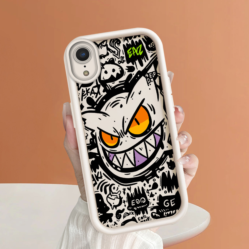 Softcase Phone Case For Compitable With iPhone XR Fashion Kartun Pria Keren Dan Trendi Motif Soft Ca