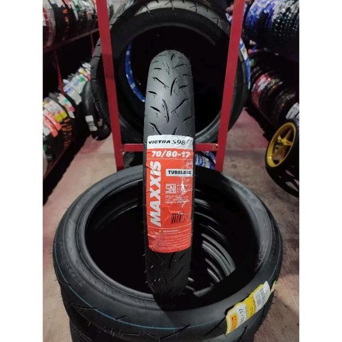 New BAN CACING MAXXIS VICTRA Ring 17 Tubeless 60/80-17 60/90-17 70/80-17 Gratis Pentil Motor Beat