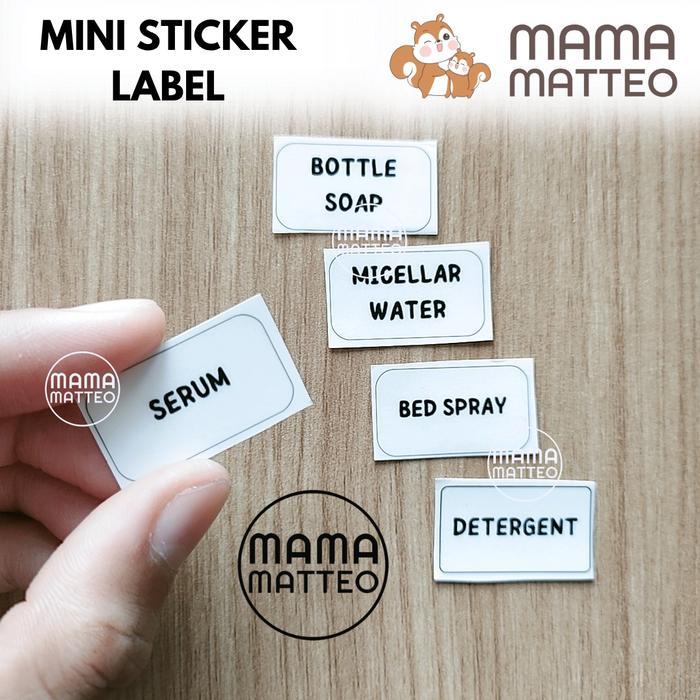 STICKER BENING Label Botol Pouch Refill Travel Stiker Face Wash Muka